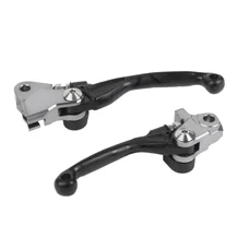 LEVIER DE FREIN/EMBRAYAGE MOTO OFF ROAD RETRACTABLE/PIVOT INCASSABLE HONDA 450 CRF R 2021>, 450 CRF RX 2021> NOIR (PAIRE)  -POLISPORT-