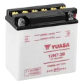 BATTERIE 12V  7 Ah 12N7-3B YUASA CONVENTIONNELLE AVEC ENTRETIEN  (Lg135xL75xH133mm)