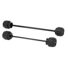 WHEEL AXLE PROTECTION PADS - ALUMINIUM FOR HONDA 750 X-ADV BLACK (FRONT+REAR)  -AVOC-