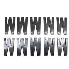 LETTRE PLAQUE TIFLEX  MOTO/SCOOTER 45mm  W  (VENDU PAR 10)