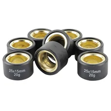 GALET/ROULEAU MAXISCOOTER MAGNETI MARELLI 25x15  20,0g  (x8)  POUR YAMAHA 500, 530, 560 TMAX, 400 MAJESTY/KYMCO 550 AK/PEUGEOT 400 METROPOLIS