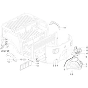 Logement roue - garde boue