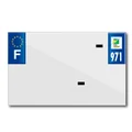 PLASTIC STRIP FOR BLANK PVC LICENSE PLATE (MOTORBIKE FORMAT 210X130)-DEPT 971/EUROPE (SOLD PER UNIT)