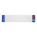PLASTIC STRIP FOR BLANK PVC LICENSE PLATE (CAR FORMAT 520X110)-DEPT 82/EUROPE (SOLD PER UNIT)