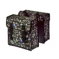DOUBLE BAG FOR BICYCLE -REAR- BASIL WANDERLUST 35Lt BLACK - ON LUGGAGE RACK WITH VELCRO TAPES(37x15x37cm)