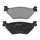 BRAKE PADS -POLINI FOR YAMAHA 500 TMAX 2001>2003  Rear 530 TMAX 2012>2016  Rear 560 TMAX 2020> Rear (L 100mm - H 38,6mm - thk11,7mm)  (174.0058)  (ORIGINAL)