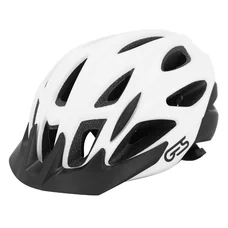 MTB ADULT HELMET -  GES    REVO SILVER- IN-MOLD - EURO 58-61 VISOR , FIT-SYSTEM (IN BOX)