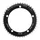 PLATEAU PISTE 5BRA D.144 TA FULL TRACK 46DTS NOIR ALU 7075 POUR CHAINE 3.17mm (1"1/8)