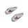 ECLAIRAGE DECO REPLAY GOUTTE D'EAU FENDER TRANSPARENT/CHROME AMPOULE ORANGE  (L 61mm / H 22mm / L 18mm) (PAIRE) **