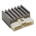 REGULATEUR DE TENSION SCOOT ADAPTABLE MBK 50 BOOSTER 1990>2003, NITRO 1997>2003 / YAMAHA BWS 1990>2003, AEROX 1997>2003 / MALAGUTI F10 1992>2002, F12 1994>2002  (CONNECTEUR BLANC 4 FICHES)  -P2R-