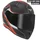 CASQUE INTEGRAL ADX AI400 EVO NOIR/ROUGE MAT XXL (2XL) (SIMPLE ECRAN) (ECE 22.06)