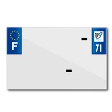 PLASTIC STRIP FOR BLANK PVC LICENSE PLATE (MOTORBIKE FORMAT 210X130)-DEPT 71/EUROPE (SOLD PER UNIT)