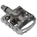 PEDALE VTT AUTOMATIQUE SHIMANO M324 POLYVALENTE FACE AUTO SPD/STANDARD AVEC CALES (PAIRE)