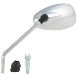 RETROVISEUR ADAPTABLE PIAGGIO 125-300 BEVERLY 2010>  GAUCHE CHROME (OE CM179904) (HOMOLOGUE CE)  -SELECTION P2R-