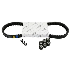 TRANSMISSION KIT"PIAGGIO GENUINE PARTS" BELT,ROLLERS,GUIDES- 50 TYPHOON 2004>, NRG 2005>/GILERA 50 STALKER, RUNNER 2002>  -1R000426-