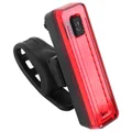 ECLAIRAGE VELO USB ARRIERE SUR TIGE DE SELLE P2R BARCOB AVEC INDICATEUR FREINAGE NOIR A LED (FONCTIONS FIXE, SOS ET CLIGNOTANT)