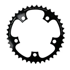 CHAINRING FOR ROAD BIKE-5 arms- 38T.Ø 110  -INNER- ALUMINIUM BLACK- 7075 TA ZEPHYR    (SHIMANO TYPE) 9/10Speed.