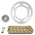 KIT CHAINE ADAPTABLE YAMAHA 660 XT X SUPERMOTO 2004>2016  520  15x45  (DIAM COURONNE 125/145/10.5)  (DEMULTIPLICATION ORIGINE)  -AFAM-