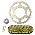 KIT CHAINE ADAPTABLE SHERCO 50 SUPERMOTARD 2009>2019, SUPERMOTARD R FACTORY 2018>2020, SUPERMOTARD RS FACTORY 2018>2020  428  12x60  (DIAM COURONNE 110/125/8.5)  (DEMULTIPLICATION ORIGINE)  -AFAM-