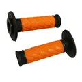 REVETEMENT POIGNEE PROGRIP MOTO OFF ROAD 783 DOUBLE DENSITE BASE NOIR/ORANGE CLOSED END 115mm (CROSS/MX) (PAIRE)
