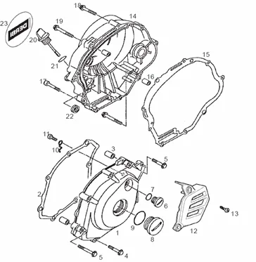 Couvercle carter variateur