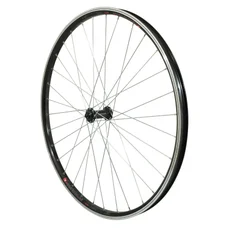WHEEL FOR TREKKING BIKE- 700x35 FRONT - KARGO FOR E-BIKE ALUMINIUM BLACK "DOUBLE WALLED" SHIMANO HUB TX500 - QUICK RELEASE (REINFORCED)