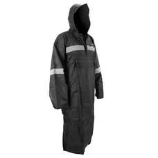 RAIN PONCHO - ADULT - P2R S Black - WATERPROOF WITH HOOD - from  1.60 > 1.68m