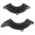 ENGINE COVERS PROTECTION SET (PARTIALLY "Half-moon") - FOR KAWASAKI 900 Z900 ALU CNC - BLACK  (PAIR)  -AVOC-