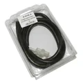 FUEL HOSE KIT 6X9  BLACK + CYLINDRIC FUEL FILTER Ø 6 (1M) (MADE IN FRANCE)