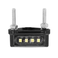 ECLAIRAGE DE PLAQUE IMMATRICULATION REPLAY UNIVERSEL 4 LEDS SMD TRANSPARENT/NOIR (L 42mm / H 15mm / L 20mm) (HOMOLOGUE CE)