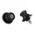 DIABOLO FOR PADDOCK STAND FOR KAWASAKI 900 Z900 ALUMINIUM BLACK (PAIR)  - AVOC -