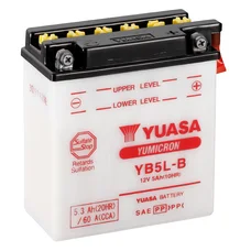 BATTERY 12V  5 Ah YB5L-B YUASA YUMICRON WITH MAINTENANCE (Lg120xWd60xH130)