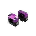PONTET/SURPONTET 50 A BOITE KRM PRO RIDE POUR GUIDON DIAM 28,6 mm ALU CNC NOIR/VIOLET