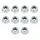 ECROU 6 PANS EPAULE M10 x 1,5 mm ACIER (SACHET DE 10 PIECES)  -SELECTION P2R-