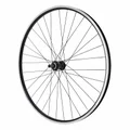 ROUE VTC 700X35 ER10 ARRIERE ALU NOIRE RENFORCE MOYEU ROUE LIBRE NOIR BLOCAGE (JANTE DOUBLE PAROI AVEC OEILLETS) JANTE 19C 32 RAYONS NOIRS