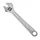 CLE A MOLETTE 300mm GRIS CHROME  -P2R-