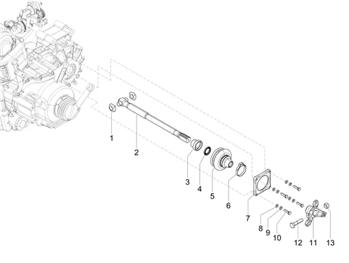 Transmission arrière