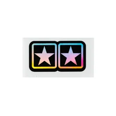 AUTOCOLLANT/STICKER STAGE 6 HOLOGRAPHIQUE (50 x 25 mm)