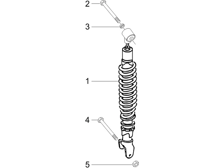Suspension arrière - Amortisseur/s 