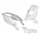 FAIRINGS/BODY PARTS FOR SCOOT  GILERA 50 STALKER WHITE GLOSS  (5 PARTS KIT) (WITH TRAP DOOR COVER)