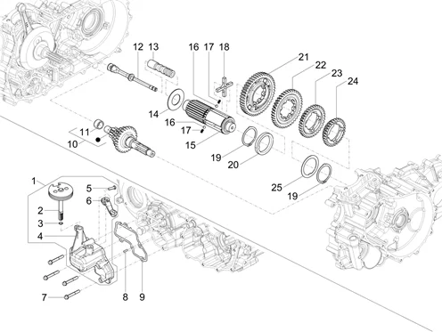 Composants de la boîte de vitesses
