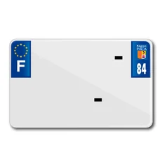 LICENSE PLATE FOR MOTORBIKE TIFLEX ALU PRE DRILLED 210x130 DEP. 84 BLANK (SOLD PER 10)