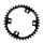 CHAINRING FOR ROAD BIKE- 38T.  Ø 110 - 4 ARMS "INNER" TYPE ULTEGRA 6800 -  BLACK -ALUMINIUM- 7075 STRONGLIGHT 11 Speed