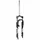 FORK- FOR MTB 27.5 " ZOOM COIL BLACK - ADJUSTABLE/LOCKOUT-TRAVEL 60MM THREADLESS STEERER Ø 285mm 1''1/8-28,6 OUTER COMPATIBLE V-BRAKE/DISC