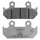 PLAQUETTE DE FREIN NISSIN POUR HONDA 600 VT C SHADOW 1988>1991 AV, 125 CB TT 1990> AV, 650 XRV AFRICA TWIN 1988>1990 AV (A0150) (SEMI METAL)  -ECE R90-