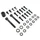 VIS DE CARROSSERIE/CARENAGE/CAPOTAGE REPLAY ACIER POUR MBK 50 BOOSTER/YAMAHA 50 BWS NOIR (KIT)