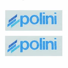 AUTOCOLLANT/STICKER POLINI BLUE LINE SPECIAL CARROSSERIE ENTIEREMENT DETOURER (23x8cm) (225.0222) (2 STICKERS)