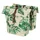 DOUBLE BAG FOR BICYCLE - REAR - BASIL EVERGREEN 28/38Lt BEIGE - WITH LEATHER STRAPS- VELCRO TAPES ON CARRIER (28x16x35cm)
