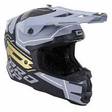 CASQUE CROSS ADULTE PROGRIP 3080 ADVENTURE NOIR/GRIS/OR MAT   S (ECE 22.06)