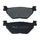 BRAKE PADS NEWFREN FOR YAMAHA 500 T MAX 2001>2003 Rear  (L 100mm - H 39mm - thk 12mm)  (FD0316BE)  (SCOOTER ELITE ORGANIC)